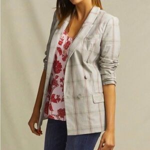 Cabi Sleuth Plaid Check Blazer